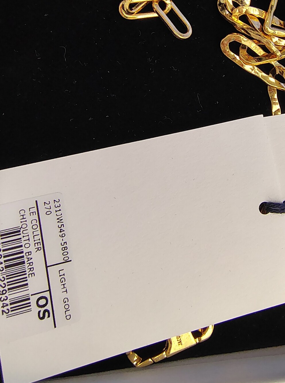 NWB JACQUEMUS Gold Le Collier Chiquito Necklace - Picture 12 of 16